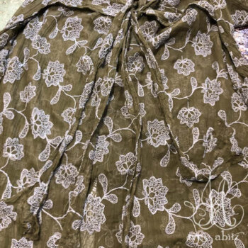 Phinneus Coat Dress, back detail, in Flora Embroidered Gauze.