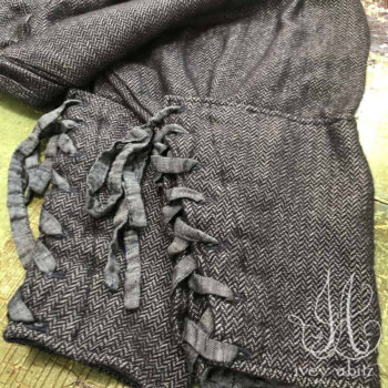 Chevallier Trousers in Blue Skies Silk Herringbone