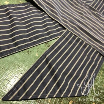 Fairholme Sash in Lavender Blue Sky Stripe Poplin.