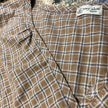 Chomley Dress in Sun and Sky Soft Plaid.