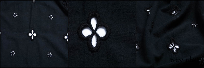 Black Embroidered Eyelet