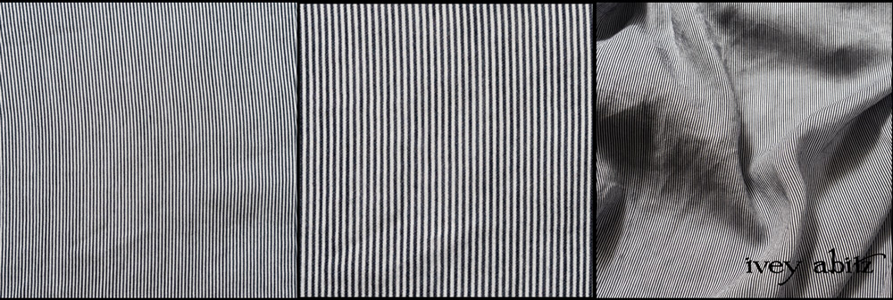 Description: Voiles are simply a must for summer. This one is lightweight, yet fairly opaque. It has a yarn dyed pinstripe, mixing black and white threads in the black stripes. This makes the contrast a bit subtler, which pleases us. Content: 100 percent soft viscose, threads created by natural wood. Care: Simply hand wash or put through machine delicate cycle in cold water with a plant based detergent. We suggest using a natural fabric softener to maintain the softness we have washed into it. Tumble dry on extra-low heat with our artisan wool dryer balls just for a few minutes to keep the relaxed effect featured in the Look Book.