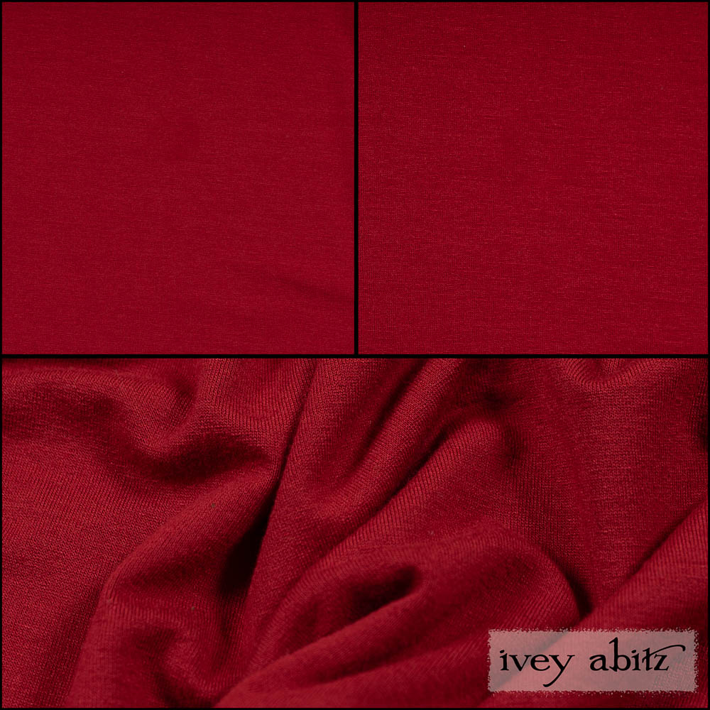 Casual Red Soft and Stretchy Knit