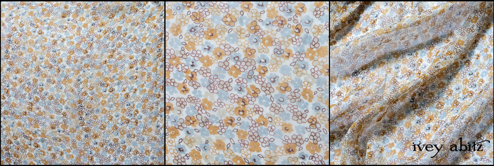 Chamomile Floral Silk Voile