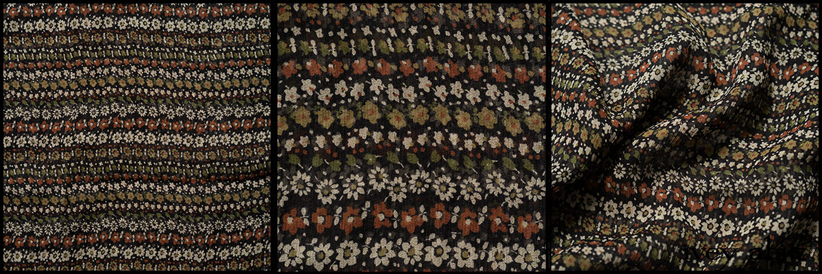 Civility Garden Row Silk Chiffon - Collection 64