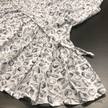 Bottom hem detail of a Blanchefleur Frock