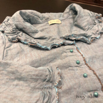 Celia Shirt in Seaside Washed Linen.