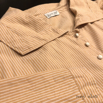 Porte Cochere Shirt Jacket in a stripe weave is a great pairing.