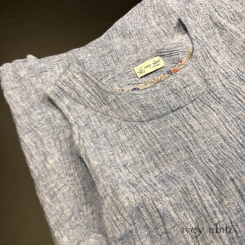 Chittister Frock is a favourite layering piece. Another special one in in one of our crinkled linens.