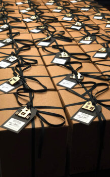 Fabric swatches ready to ship out to our dear clients.