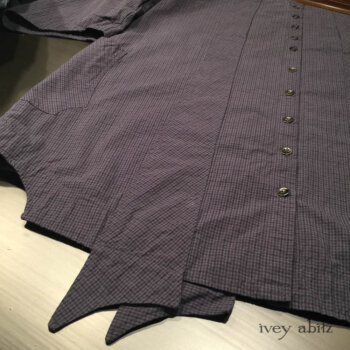 Vanetten Duster Coat in a sturdy checked cotton.