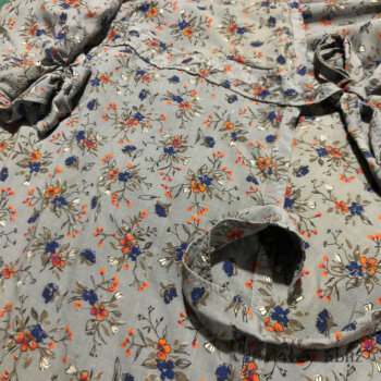 Chomley Dress in a delightful (and sold out) floral weave.