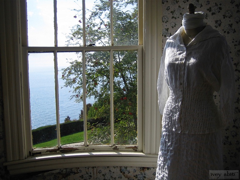 The Cordelia Shirt takes days to complete as each pin tuck is folded and sewn by hand.