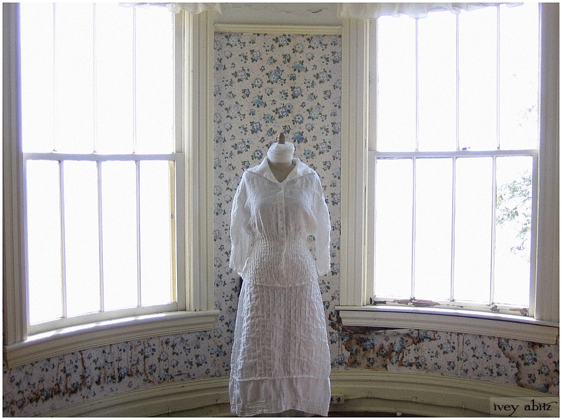 The Cordelia Shirt takes days to complete as each pin tuck is folded and sewn by hand.