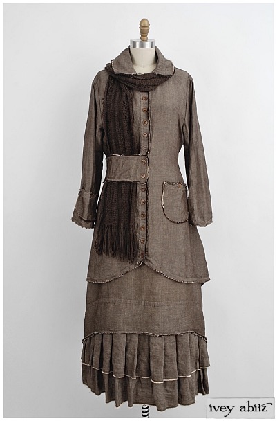 Sollie Jacket over the Trelawny Frock Debut, 2011.