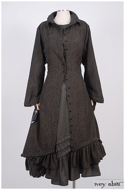 Wilhemena Duster Coat Debut with Windrush Frock, 2017.