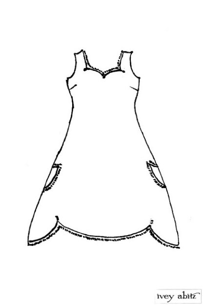 Ardsley Frock drawing by Ivey Abitz