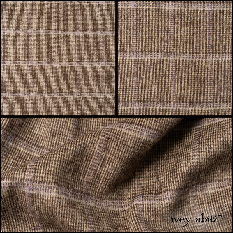 Earthen and Plum Stretch Plaid