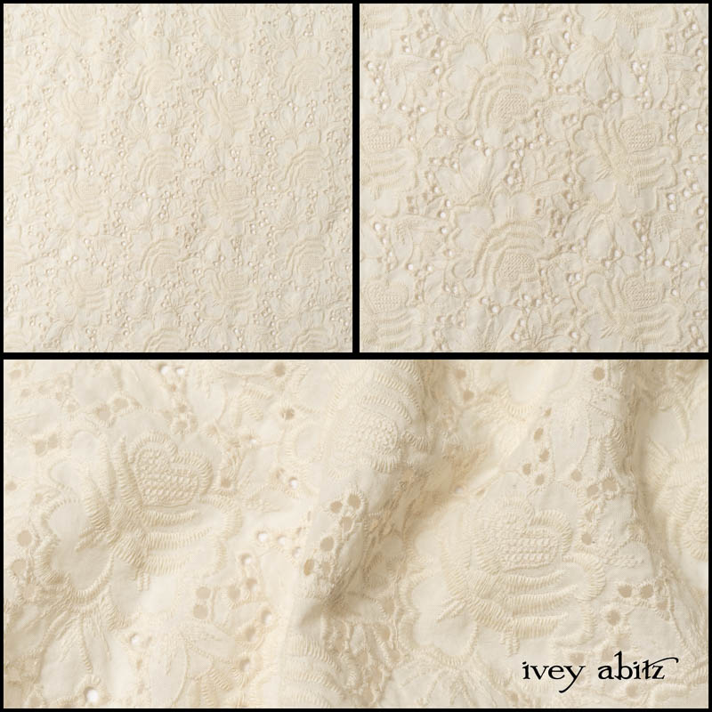 Ethereal Cream Embroidered Voile