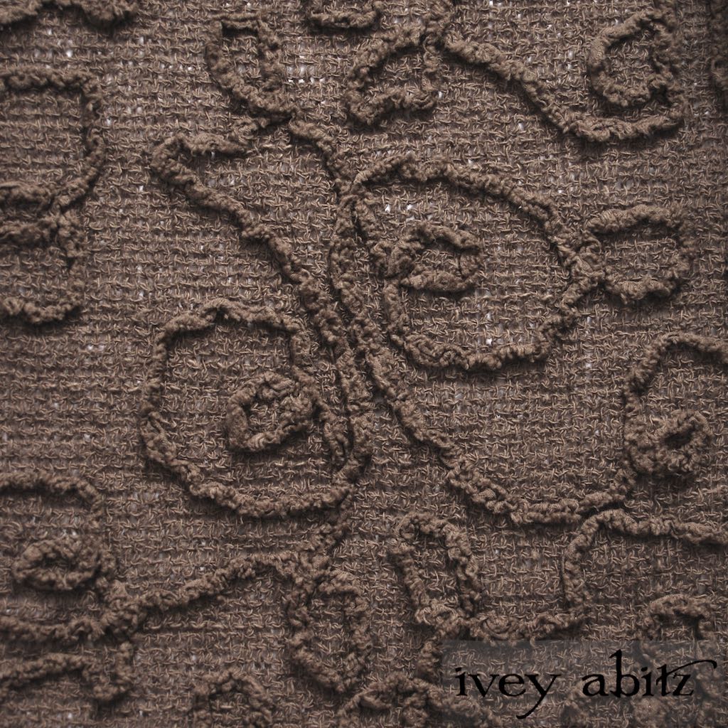 Meadow Embroidered Swirl Gauze for bespoke Ivey Abitz designs