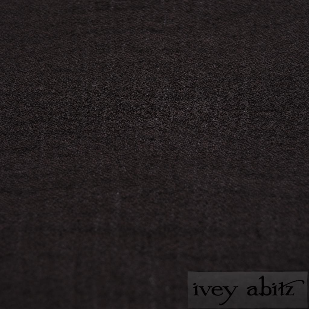 Feather Brown Crepe Voile for Ivey Abitz bespoke designs
