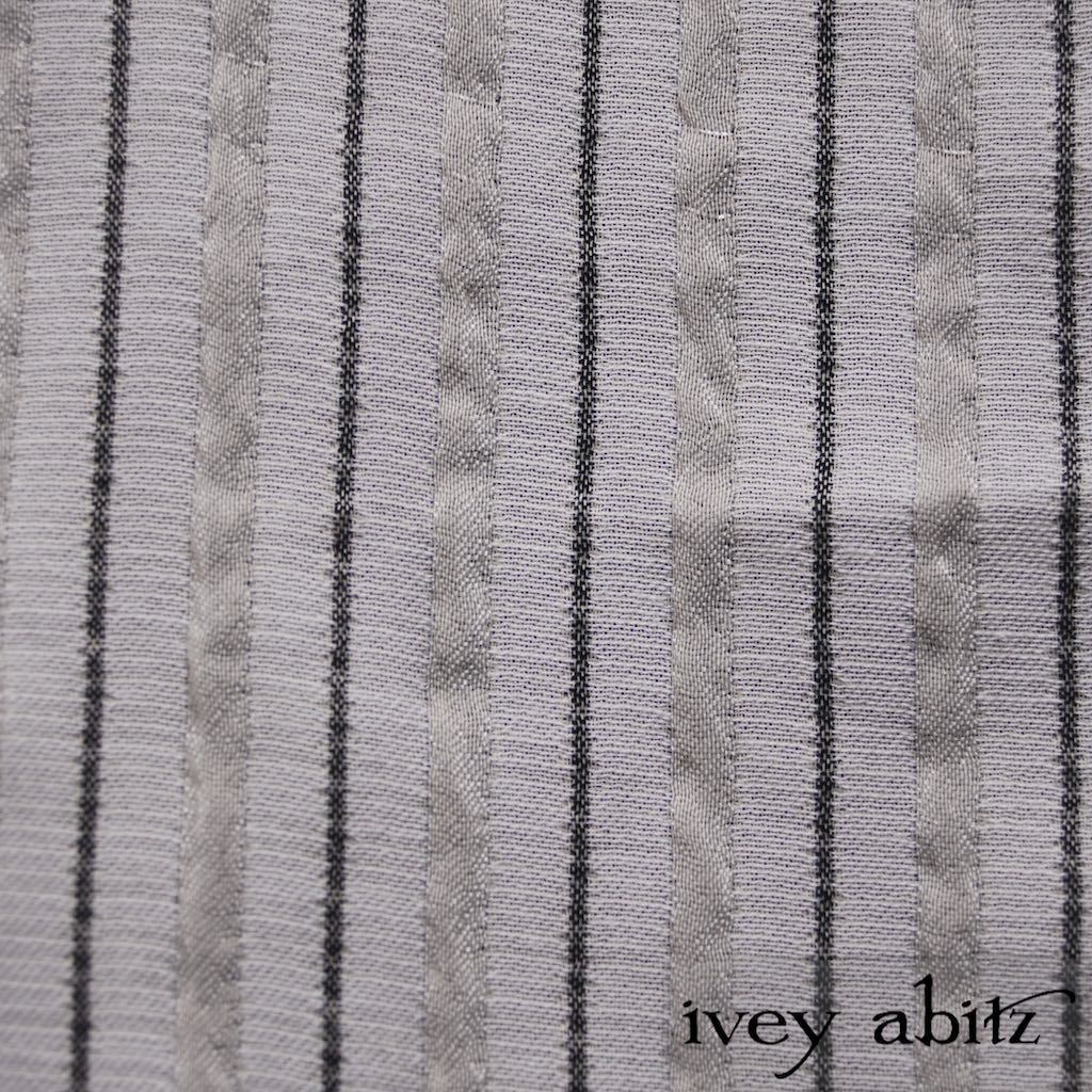 Sparrow Grey Raised Striped Weave for bespoke Ivey Abitz designs