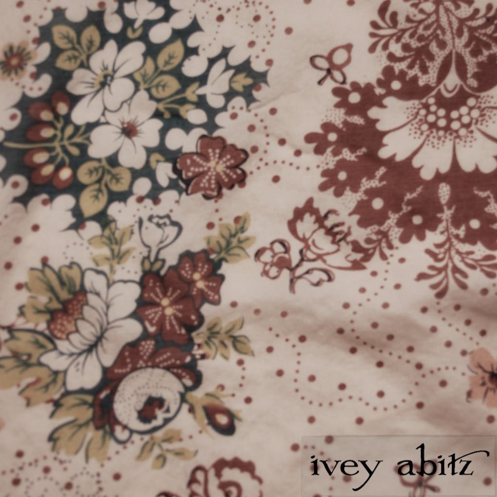 Blushed Meadow Floral Voile for Ivey Abitz bespoke designs