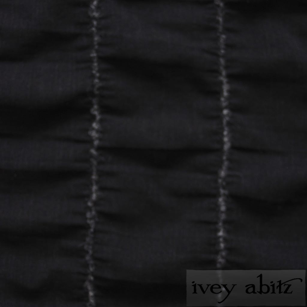 Blackbird Embroidered Striped Challis for bespoke Ivey Abitz designs