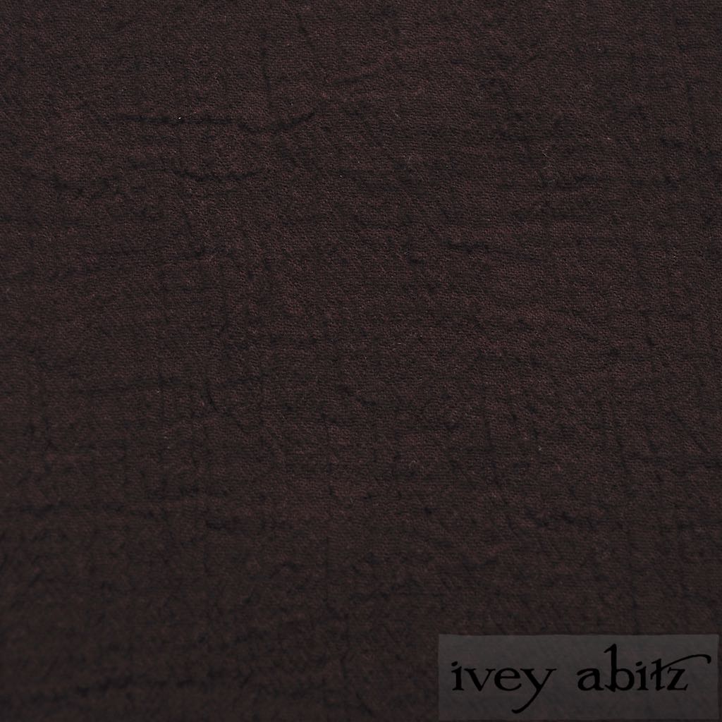 Plumseed Crinkled Cotton Gauze for bespoke Ivey Abitz designs