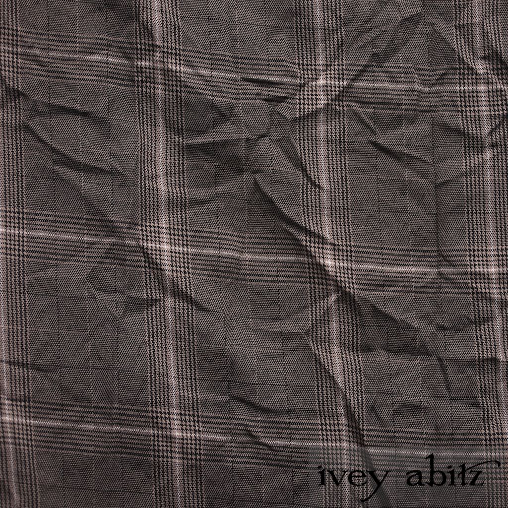 Feather Brown Crushed Plaid Weave for Ivey Abitz bespoke designs