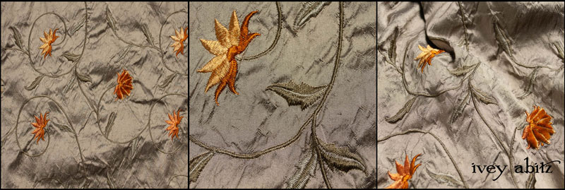 Flora Embroidered Washed Silk