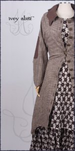 Bespoke Garments shown in an ensemble from a winter collection by Ivey Abitz.