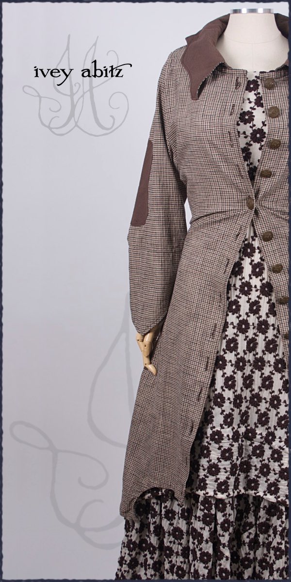 Dress shown in an ensemble from a winter collection by Ivey Abitz.
