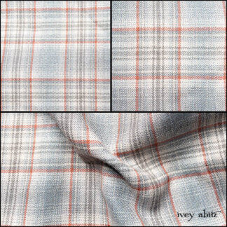 Lake and Russet Lightweight Plaid Wool