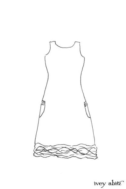 Mewland Frock drawing by Ivey Abitz