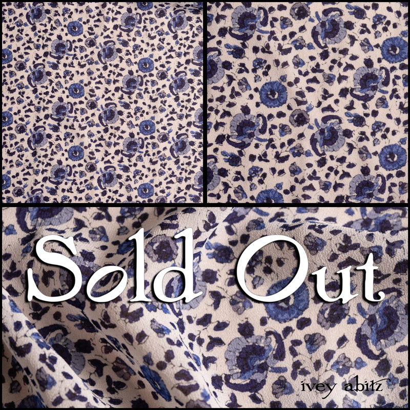 Description: A delicate dance of sprigs and blooms, coupled with boisterous blue hues, gives this silk chiffon its presence and appeal. Please note: due to the narrowness of the weave, it is only available in our neckties and for our Clotaire Sash. Content: 100 percent silk, woven in Italy. All season weave. Care: Simply hand wash or put through machine delicate cycle in cold water with a plant based detergent. We suggest using a natural fabric softener to maintain the softness we have washed into it. Tumble dry on extra-low heat with our artisan wool dryer balls to keep the relaxed effect that is featured in the Look Book. You can easily change the drape and fit by spritzing the weave with water and reshaping the silk chiffon. It is very forgiving and wonderful.