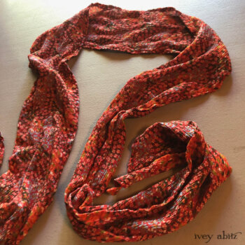 Fairholme Sash in a showstopper floral silk chiffon.