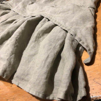 Blanchefleur Frock in a handkerchief linen. A staple Ivey Abitz garment.