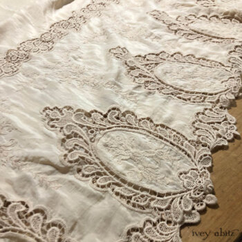 Limited Edition Cilla Slip Frock. Exquisite embroidery along bottom hem.