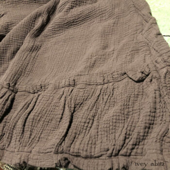 Gabled Frock in a crinkled cotton.