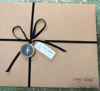 Detailed view of a packaged bespoke order from the Collection No. 60, Circa 2020 Collection. It is all wrapped and ready to head to its new home in Australia.