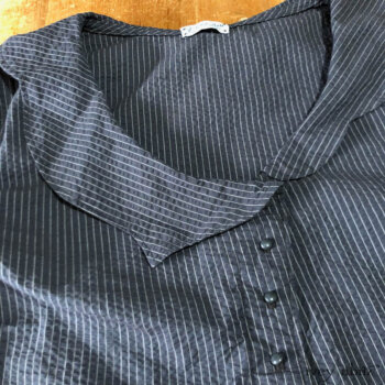 Chevallier Duster Coat stunning detail in a striped cotton.