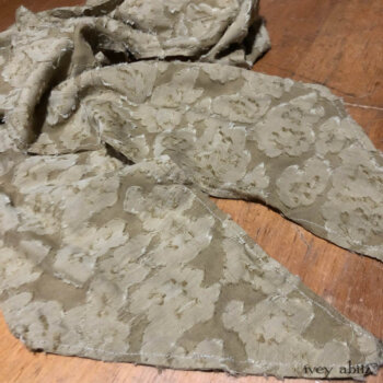 Clotaire Sash in a stunning and rare frayed silk.