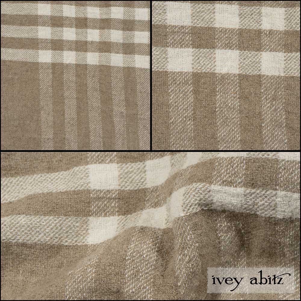Oyster Rustic Woven Plaid