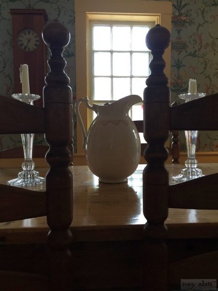 Dining table at Saturday Farm.