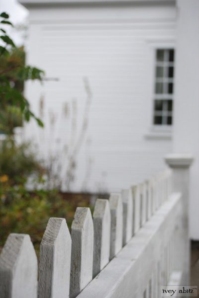 A picket fence instills a sense of simplicity in visitors at Saturday Farm.