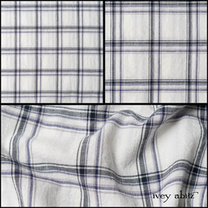 Plum Tree Wispy Plaid Cotton