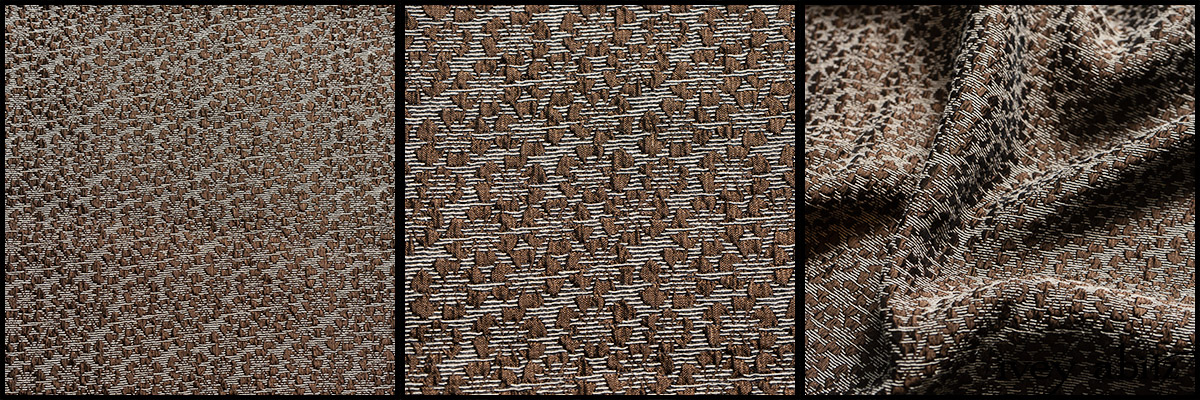 Saddle Floral Puckered Weave