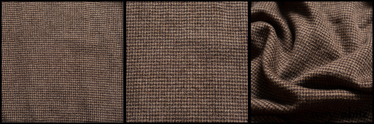 Saddle Houndstooth Cashmere Wool