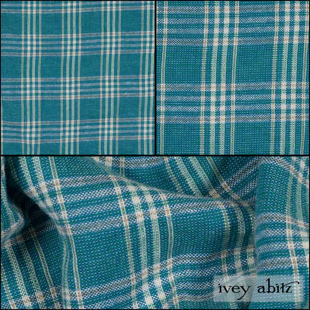 Turquoise Woven Plaid
